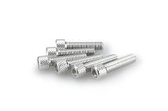 In anodisiertem Aluminium Silber Blister 6 Schrauben Allen M6x25mm