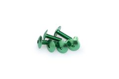 In grün eloxiertem Aluminium Blister 6 Senkkopfschrauben M6x20mm