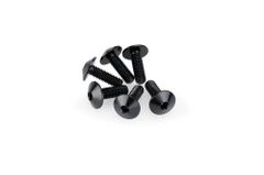 In geanodiseerd aluminium Zwarte Bubbles 6 Bouten M5x15 Kop diameter 11,8mm