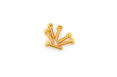 In Geanodiseerd Aluminium Geel Blister 6 allen schroeven M5x20mm