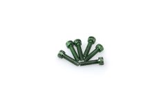In Geanodiseerd Aluminium Groene Blister 6 allen schroeven M5x20mm