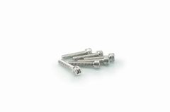 In Geanodiseerd Aluminium Zilver Blister 6 allen schroeven M5x25mm