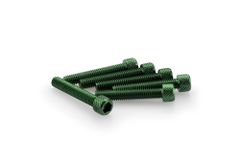 In Geanodiseerd Aluminium Groene Blister 6 allen schroeven M6x35mm