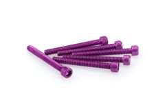 In Geanodiseerd Paars Blister 6 allen schroeven M6x55mm