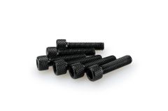 In Geanodiseerd Zwart Blister 6 allen schroeven M6x25mm