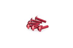In Geanodiseerd Rood Blister 6 verzonken schroeven M5x20mm