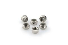 In geanodiseerd aluminium zilver blister 6 moer M5