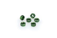 In Geanodiseerd Aluminium Groene Blister 6 moer M5