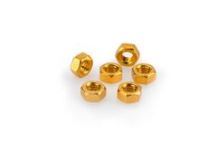 In Geanodiseerd Aluminium Geel Blister 6 moer M6