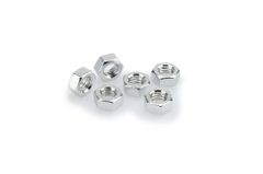 In geanodiseerd aluminium zilver BLISTER 6 moeren M8