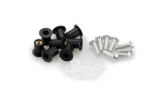 In geanodiseerd aluminium Zilveren Bubbles BLISTER 6 SCHROEVEN M5