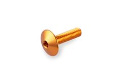 In geanodiseerd aluminium Gouden Bubbles 6 schroeven M6x20 kop diameter 13,9mm