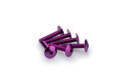 In Geanodiseerd Paars Blister 6 verzonken schroeven M6x30mm