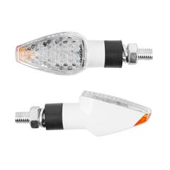 UNIVERSEL MINI PYRAMIDE 8 LEDS TRANSPARENT - BLANC TEMOIN L 68mm - H 27mm 30mm HOMOLOGUE CE PAIRE