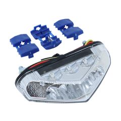 FEU 50 A BOITE - MOTO TRIANGLE WEISS LEDS PLATTE 6 ROT 3 WEISS KABELLÄNGE 28,5 cm CE-ZERTIFIZIERT