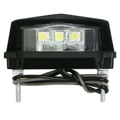 IMMATRICULATIE BARETTE 3 LEDS PLASTIC L 29mm - H 20mm 58mm GOEDGEKEURD CE