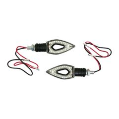 UNIVERSEL HOLED ARROW 12 LEDS BASIS ABS TRANSPARENT MATT L 82mm - H 30mm 14mm PAAR