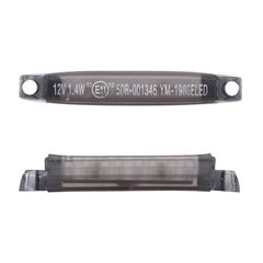 UNIVERSAL 8 LED STRIP SMOKED ABS BASE - L 59mm - H 9mm 10mm CE CERTIFIED PAIR