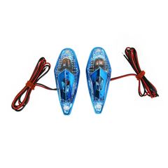 DECO GOUTTE EAU WING TRANSPARENT - AZUL LÂMPADA LARANJA L 62mm - H 23mm 18mm PAR
