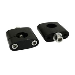 UNIVERSEL STANDARD ALU DIAM 22,2mm ENTRAXE 35mm VIS INOX M7 H45 x L53 l20 mm PAIRE