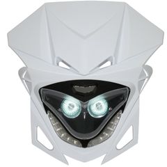 TETE FOURCHE 50 A BOITE UNIVERSEL RR8 BRANCO - LEDS BRANCOS