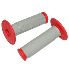 OFF ROAD CROSS KRATON CINZA - VERMELHO 115mm - CLOSED END PAR
