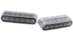 LED integrat Shorty, sticlă fumurie