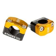 ADAPTADOR UNIVERSAL ALU CNC DIAM 28,6 mm - AMARELO PAR