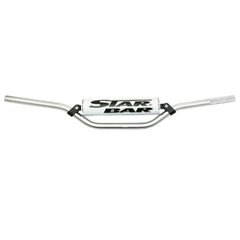 MOTO CROSS MX - ENDURO ALU 2014 T6 DIAM 22,2mm L800mm H86mm ZILVER VERSTERKING - WITTE SCHAUM