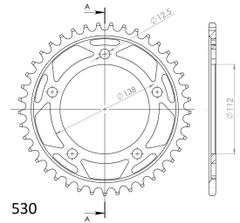 Court RFE - 302 40 - BLK 50 - 35044 40 10508 - 40 - Black 40 teeth