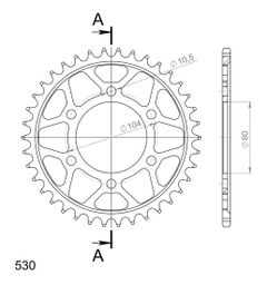 Cour RFE - 488 38 - BLK JTR488 - 38 1 - 5353 38 - Svart 38 tänder