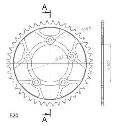 Cour RFE - 743 43 - BLK 50 - 32152 43 50613 - 43 - Svart 43 tänder