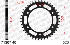 520 71307 - 40 - 40 dents