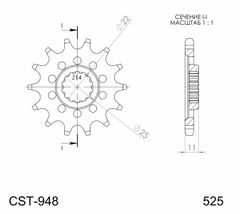 PSB CST - 948 15.2 - 15 Zähne