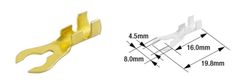 Cosses à fourche mâle Ø4.5mm type B-21 (par 100)