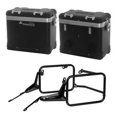 Kit complet ZEGA Pro 38/38 - Support noir inclus - Anodisé noir