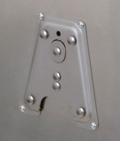 Plaque base montage accessoires - Argent