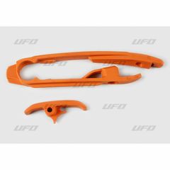 Kit + patin de chaîne inférieur orange
