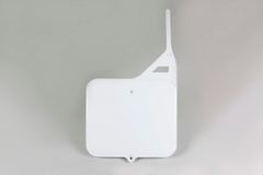 Startnummernschild Weiß TM