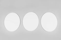 Oval 1970 White 3 pcs