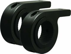 Rohrschellen Halterung Ø635mm M10 Gewinde Aluminium Schwarz