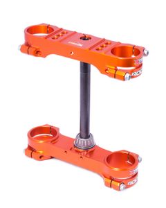 Reggisella completa Triple Clamp ROCS Tech SX50 17-19 offset 22 arancione
