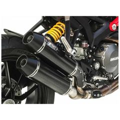 Double carbone homologues superposes - embout aluminium titane