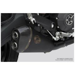 embout carbone inox noir