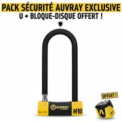 Pack ANTIVOL SRA U K10 - 85X250 + BLOCK DISC ALARME B-LOCK-06 Mini Yellow