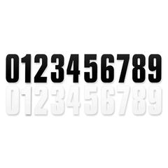 Pack 3 Numeros (0) UP 130 mm x 70 mm