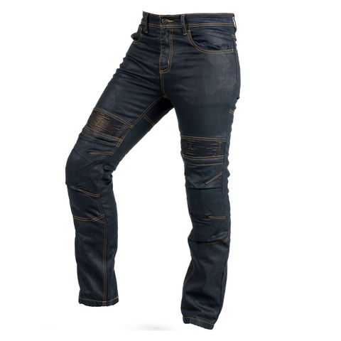 Pantalon Moto Homme SHUOJIA Jeans Élastique Avec Protections Genoux Hanches - Bleu Slim Fit