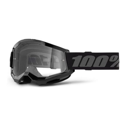 Gafas de motocross 100% STRATA 2 Noir -  Clair 2024 - Negro