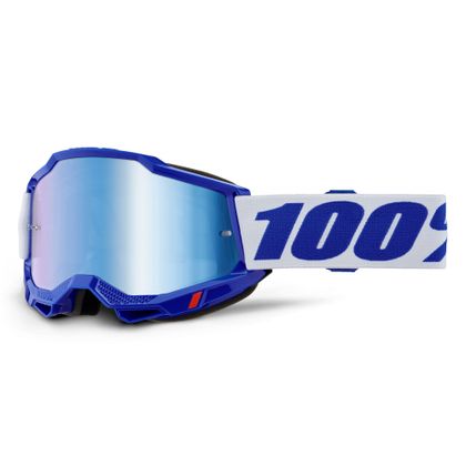 Masque cross 100% ACCURI 2 Bleu -  Mirror Bleu 2024 - Bleu