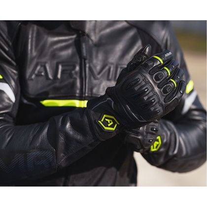 Gants ARMR RAIDEN 3.0 - Noir / Jaune